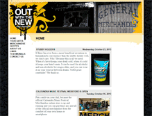 Tablet Screenshot of outwiththenew.com